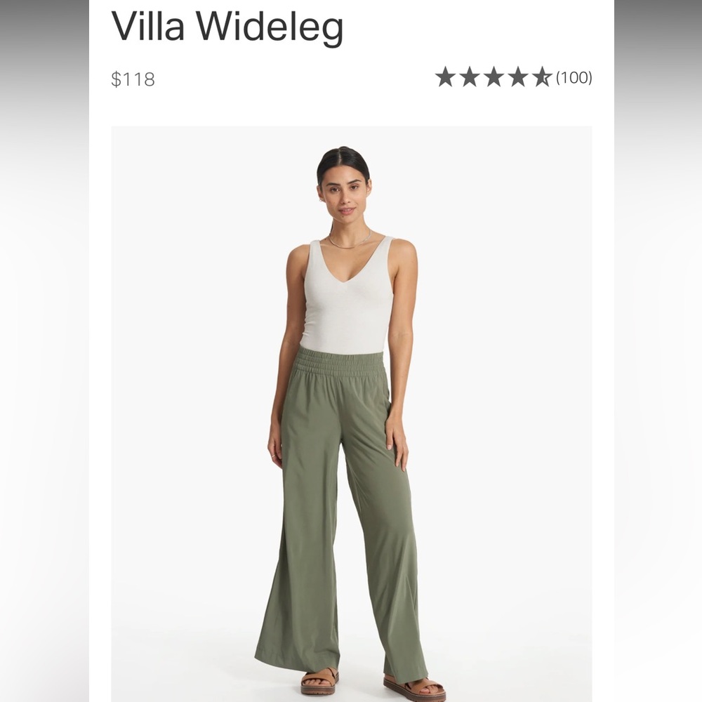 Vuori Villa Wideleg XS Pistachio Green